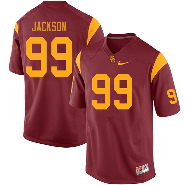 Men #99 Drake Jackson USC Trojans College Football Jerseys Sale-Cardinal - Click Image to Close